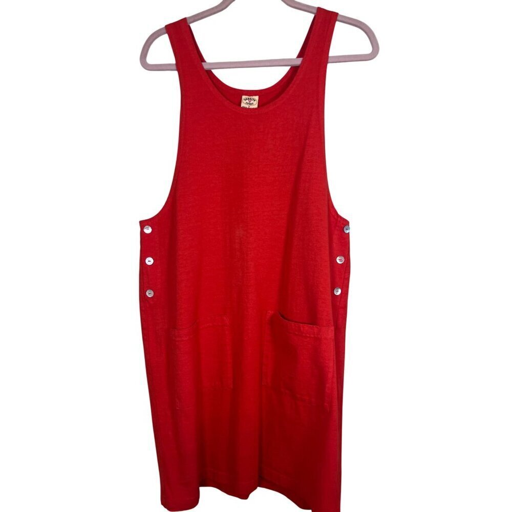Retro Varsity Sport Dress M Red Tank Mini Classic Chic Old Money Sporty Active